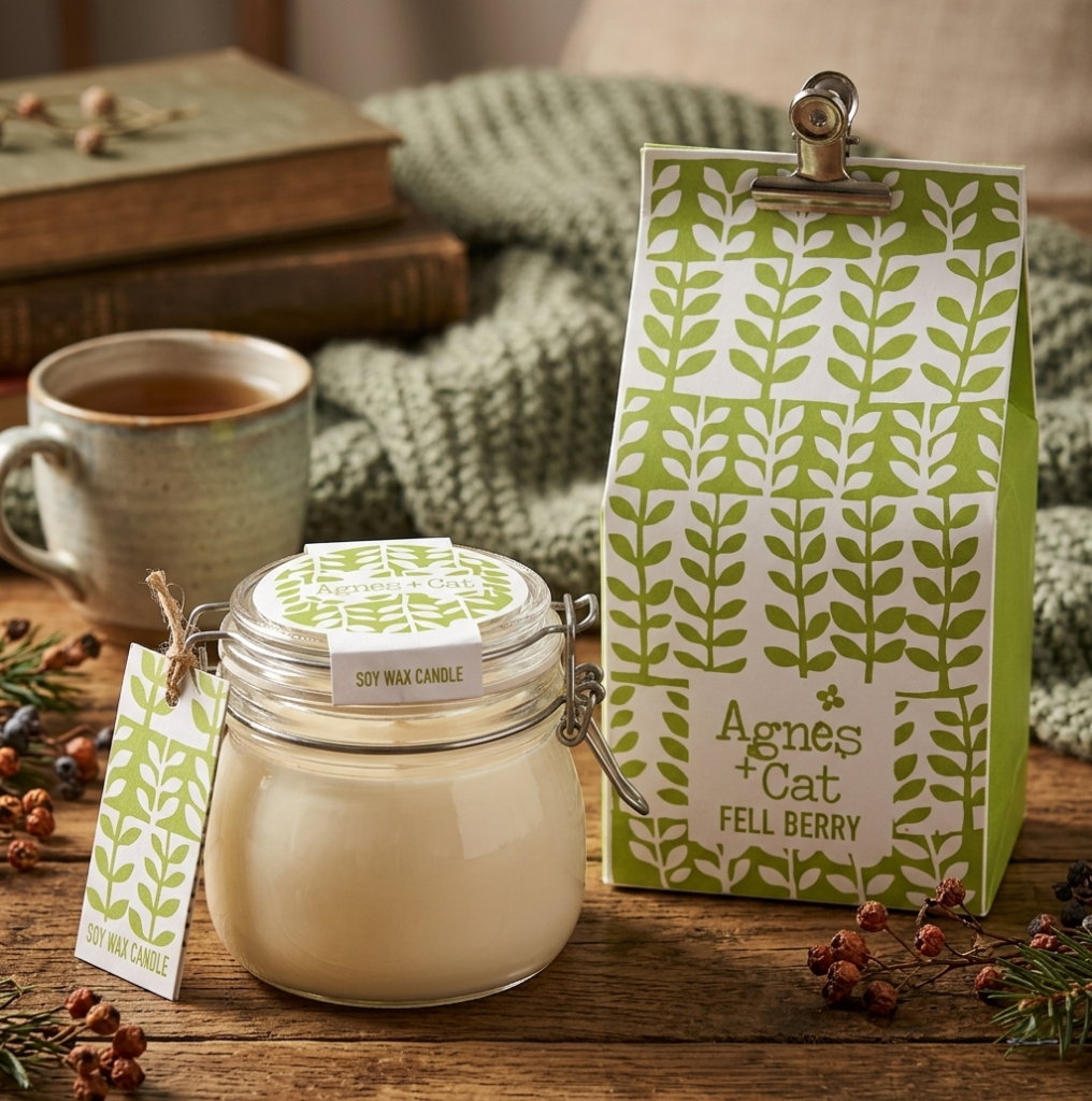Bougie à la Cire de Soja - parfum Baies des montagnes