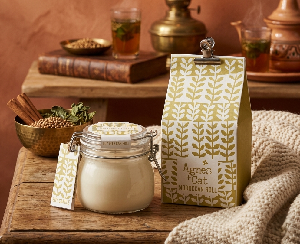 Bougie à la Cire de Soja - Rouleau Marocain 400gr
