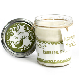 Bougie à la Cire de Soja - Rhubarbe - 220gr
