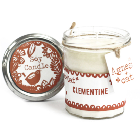 Bougie à la Cire de Soja - Clémentine - 220gr