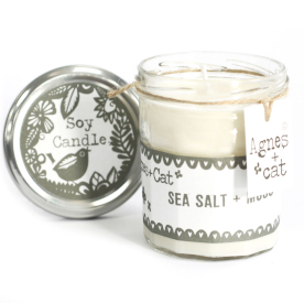 Bougie à la Cire de Soja - Sel Marin et Mousse - 220gr