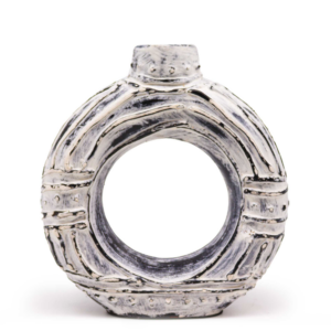 Vase Rond - Crème 23cm