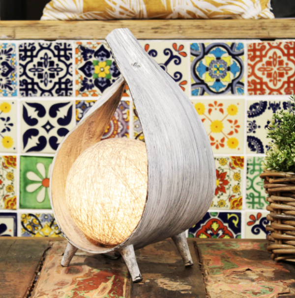 Lampe Naturelle en Noix de Coco - Enveloppe